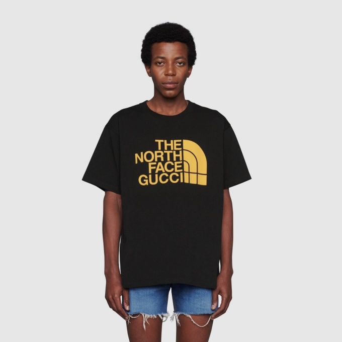 gucci x the north face co-branded t-shirt